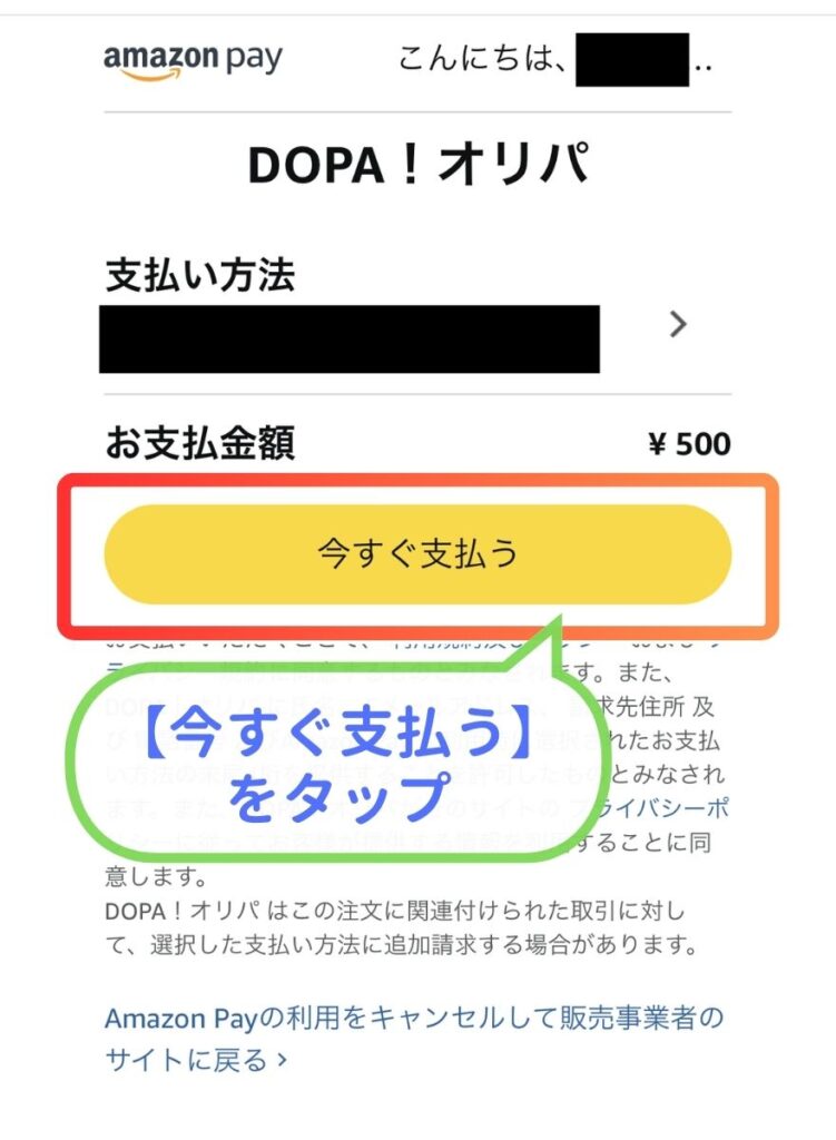 DOPA支払い手順14